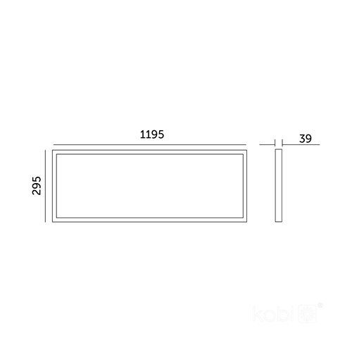 Panel LED 120x30 natynkowy PRO 3Y 36W 4320lm biały 4000K