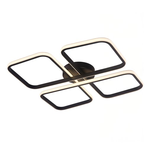 Lampa sufitowa LED kwadraty Hidalgo czarna 40W 4000K