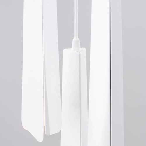 Lampa wisząca potrójna Prysm okrągła 3xG9 biała