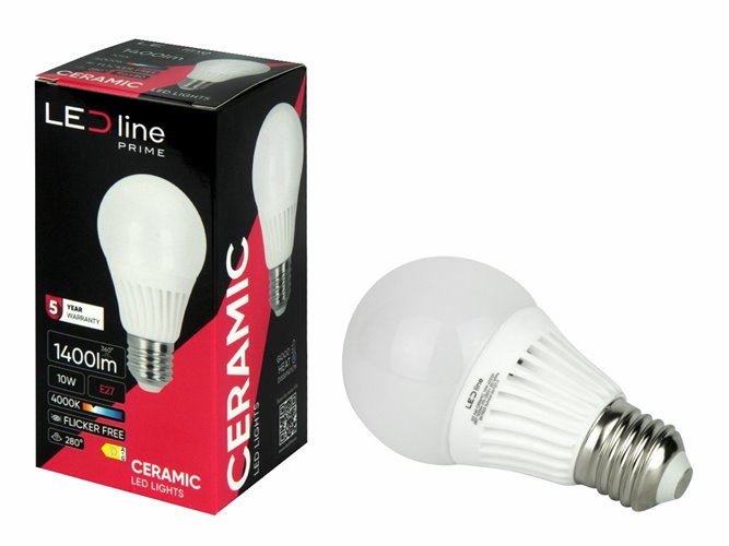 Żarówka LED E27 A60 Prime 10W 1400lm Ciepła