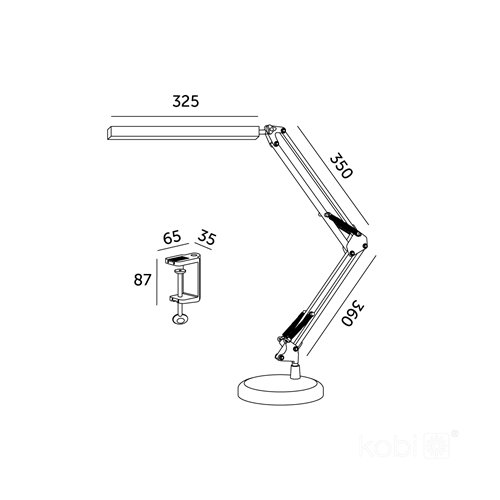 Lampka biurkowa LED Tenuix 14W CCT biała
