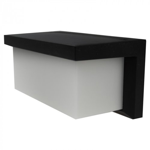 Lampa solarna elewacyjna Magno z czujnikiem czarna