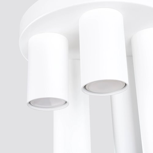 Lampa sufitowa tuby Lagos 5xGU10 okrągła biała