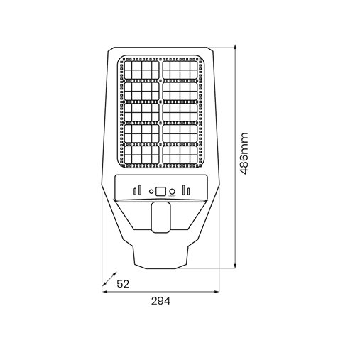 Latarnia solarna LED Kers 1200lm z uchwytem i pilotem