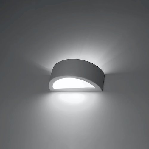 Kinkiet ceramiczny Atena 30 1xE27 biały