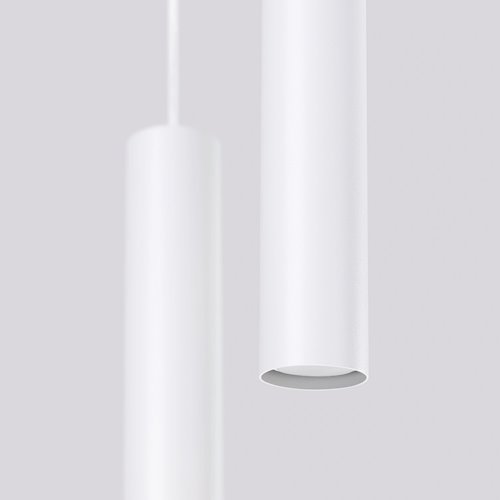 Lampa wisząca podwójna Lagos 2xGU10 okrągła biała