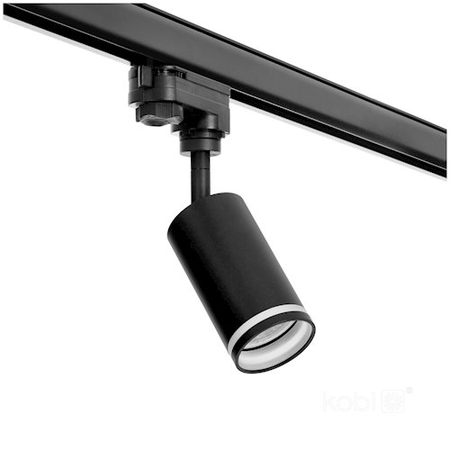 Reflektor szynowy 3-fazowy 54x101mm RING GU10 czarny