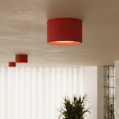 Lampa sufitowa podwójna tuba Modo 2xGx53 czerwona