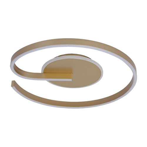 Lampa sufitowa nowoczesna LED Spiral 22W złota