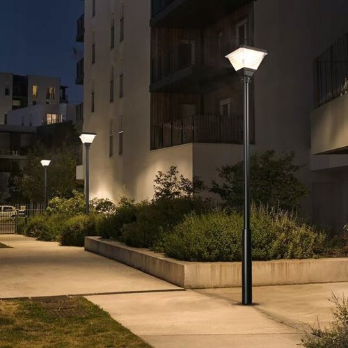 Lampa parkowa Latarnia 1xE27 Tano czarna