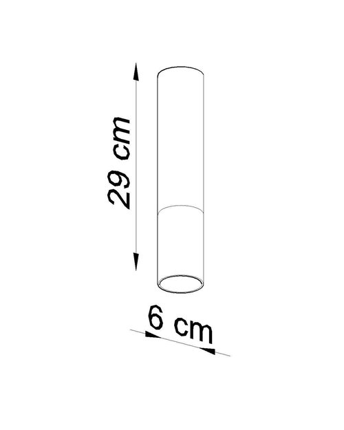 Halogen natynkowy LOOPEZ 1xGU10 30 cm czarny/miedź