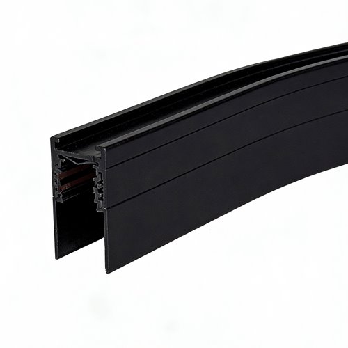 Narożnik półokrągły do szyn natynkowych czarny