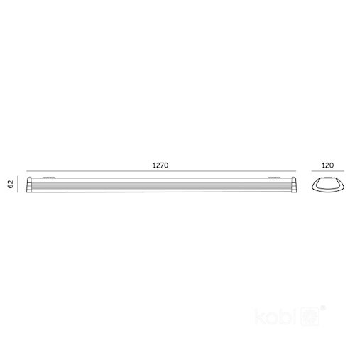 Oprawa liniowa LED Delfia 40W 5200lm 120cm 3CCT