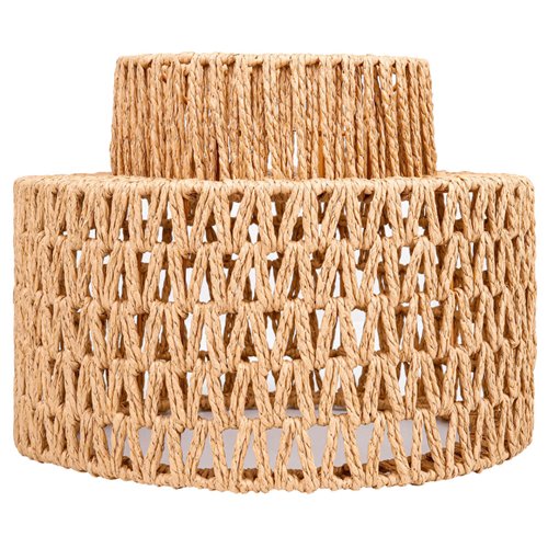 Lampa wisząca Boho 1xE27 z plecionym kloszem 30cm