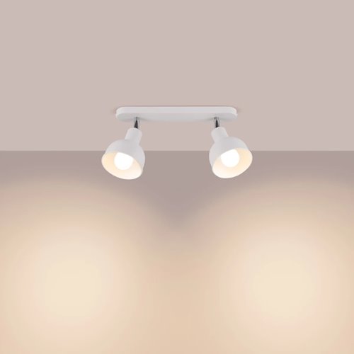 Lampa sufitowa z reflektorami Elba 2xE27 biała