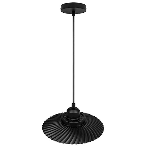 Lampa wisząca CIRVO GX53 okrągła czarna 22cm