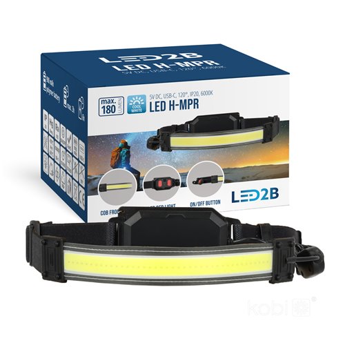 Latarka czołowa LED H-MPR 2W 180lm 6000K 900mAh