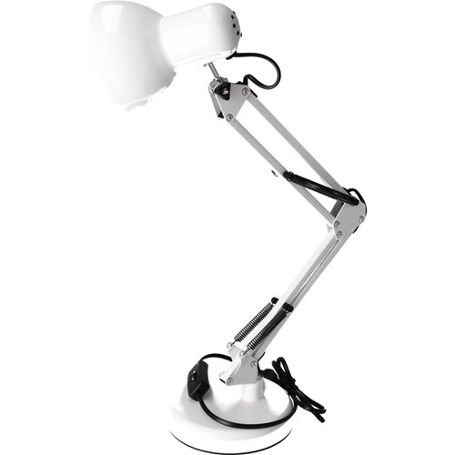 Lampka biurkowa kreślarska PIXI 1xE27 z klipsem biała