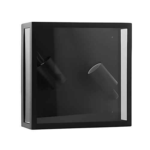 Lampa elewacyjna sufitowa 2xE27 Lidia czarna