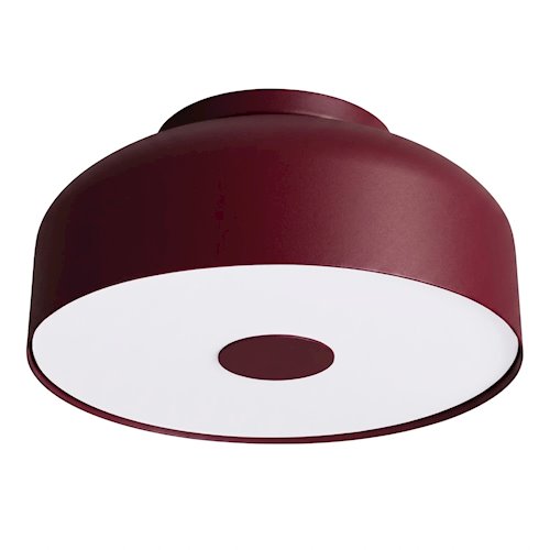 Lampa sufitowa okrągła Omiq 4xE27 burgundowa