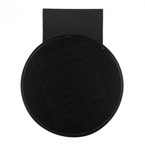 Lampa elewacyjna Tuba solarna z czujnikiem zmierzchu szara