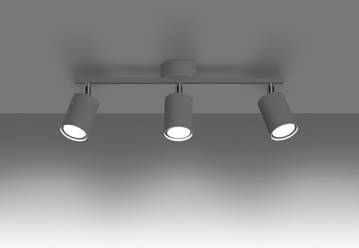 Listwa sufitowa z reflektorami LEMMI 3xGU10 biała