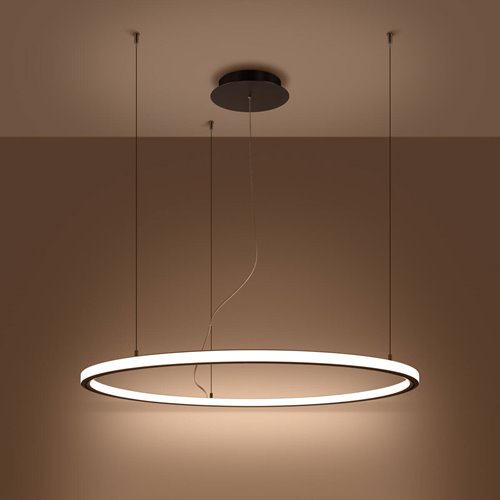Żyrandol RISA 90 czarny LED 3000K