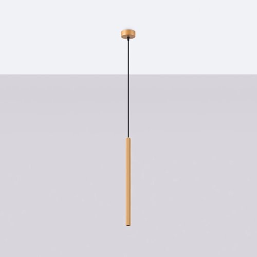 Lampa wisząca cienka tuba Arche 1xG9 złota