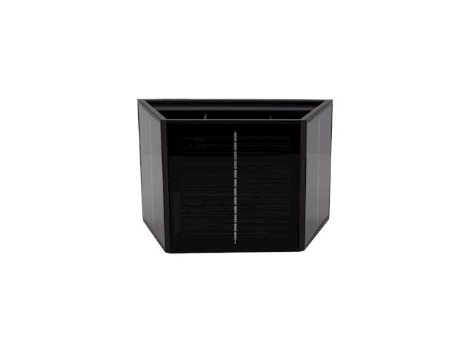 Kinkiet LED solarny góra-dół CUBE IP54 50lm 3000K czarny