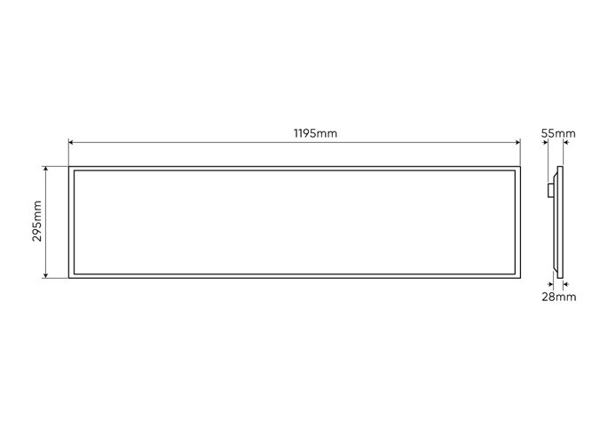 Panel LED 120x30 PRIME 40W 4800 Backlit 4000K