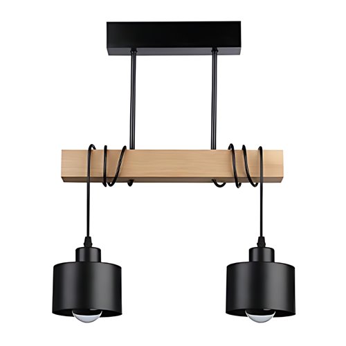 Lampa wisząca belka 2xE27 Elena czarna