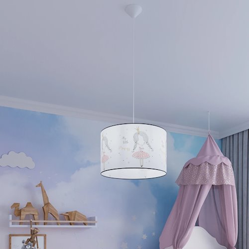 Lampa wisząca dziecięca Princess 40 1xE27 wielokolorowa