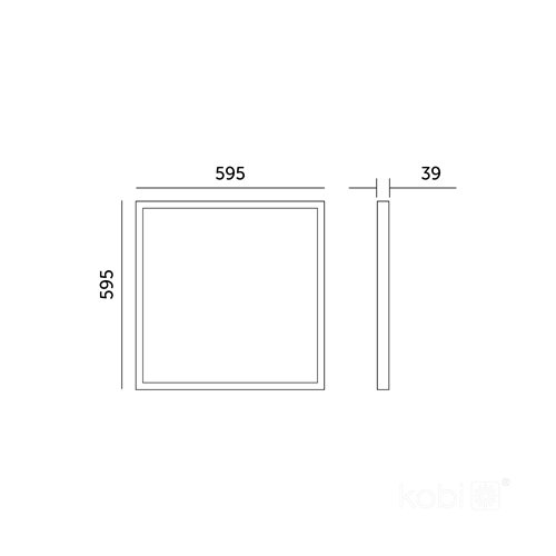 Panel LED 60x60 natynkowy PRO 3Y 36W 4320lm biały 4000K