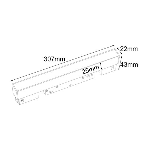 Lampa magnetyczna Milky Osram 5Y biała 10W 30cm 4000K