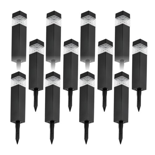 lampa solarna wbijana czarna