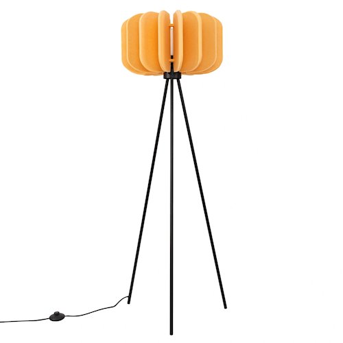 Lampa podłogowa filcowa Mula 45cm 1xE27 żółta