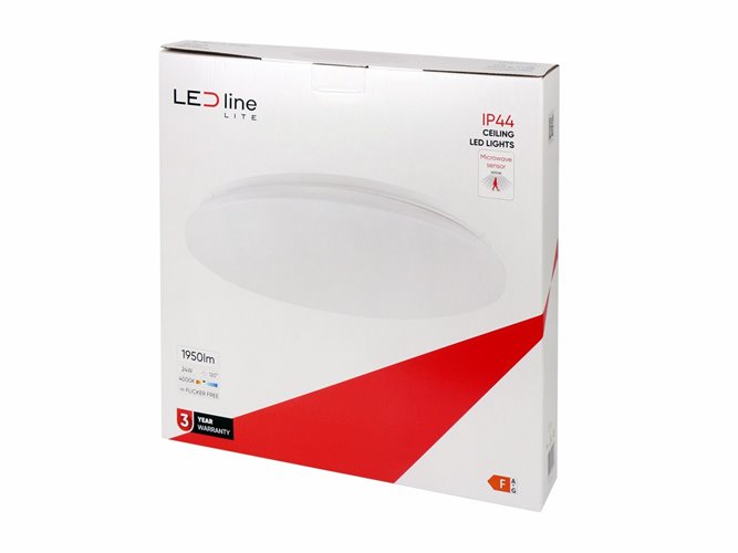 Plafon LED okrągły z czujnikiem Lite 24W 1950lm IP44 4000K