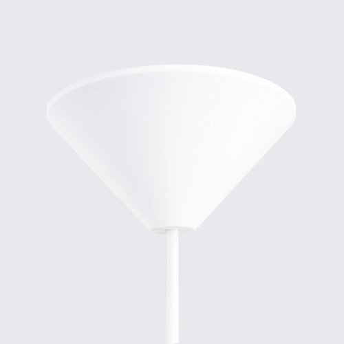 Lampa wisząca z okrągłym kloszem Frika 1xE27 biała