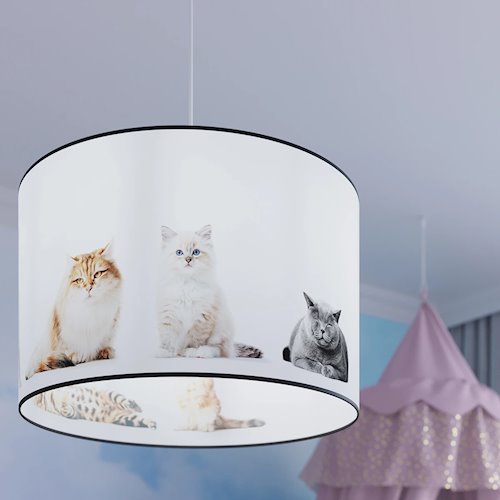 Lampa wisząca dziecięca Kitty 30 1xE27 wielokolorowa