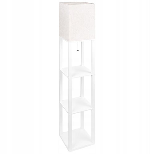 Lampa stojąca Square 1xE27 160cm biała