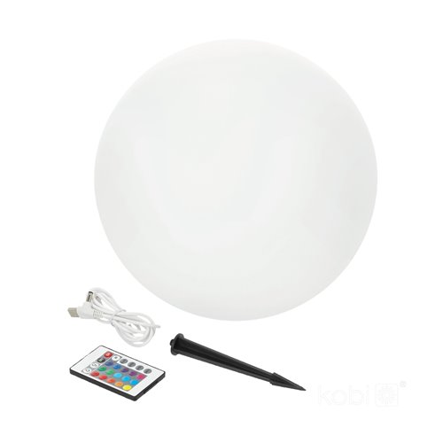 Lampa solarna Kula LED 5W 40cm RGBW z pilotem