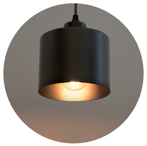 Lampa wisząca VESPER FRAT 3xE27 czarna