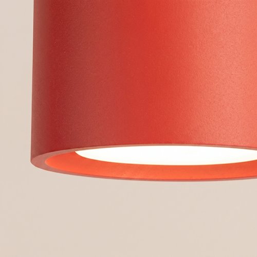 Lampa sufitowa potrójna tuba Modo 3xGx53 czerwony