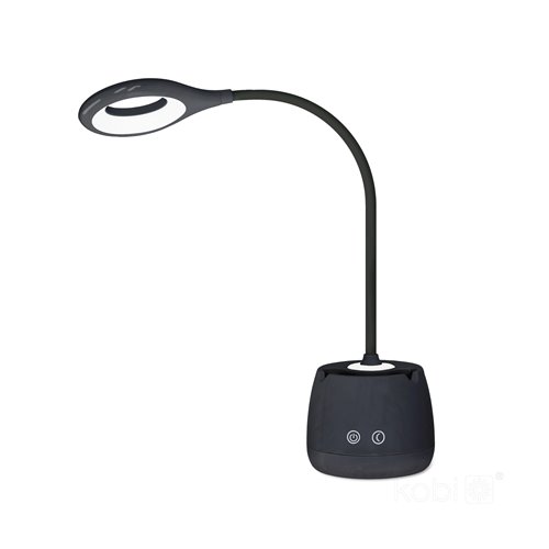 Lampka biurkowa LED 5W z koszykiem 1200mAh czarna