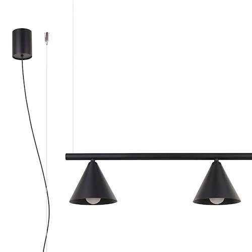 Lampa wisząca Nox 4-punktowa 4xE14 czarna