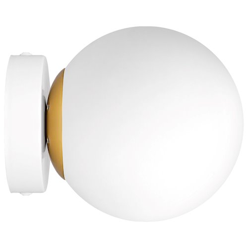 Lampa sufitowa mleczna kula Bali 15cm 1xE27 biała