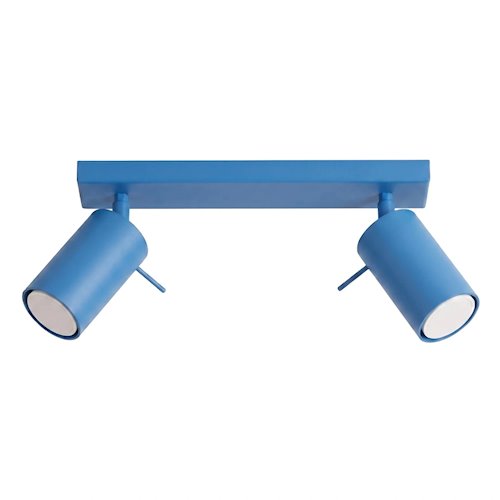 Kinkiet listwa z reflektorami Ring 2xGU10 błękitny