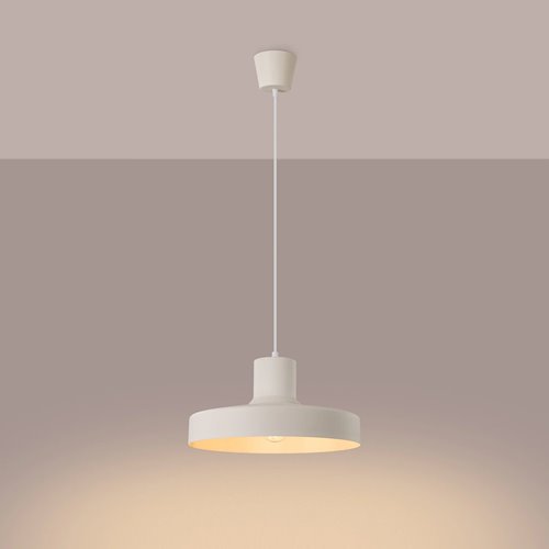 Lampa wisząca klasyczna Bilo 1xE27 beżowa