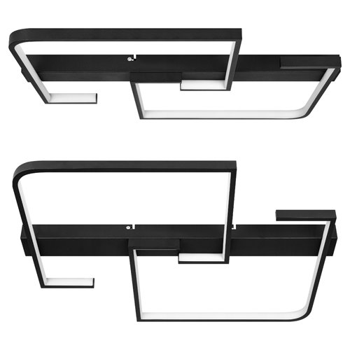 Żyrandol sufitowy LED Batten 29W czarny CCT DIP