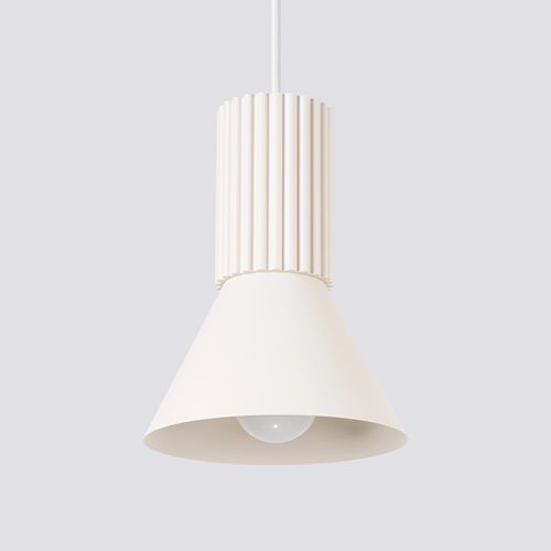 Lampa wisząca loftowa Estria 1xE14 beżowa